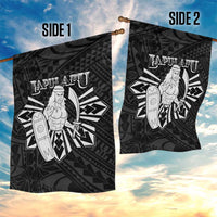 Philippines Tribal Garden Flag King Lapu Lapu Black Version