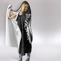 Philippines Tribal Hooded Blanket King Lapu Lapu Black Version