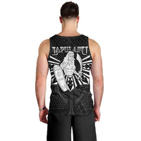 Philippines Tribal Men Tank Top King Lapu Lapu Black Version