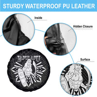 Philippines Tribal Spare Tire Cover King Lapu Lapu Black Version LT05 - Polynesian Pride