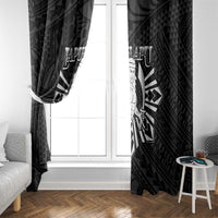 Philippines Tribal Window Curtain King Lapu Lapu Black Version LT05 - Polynesian Pride