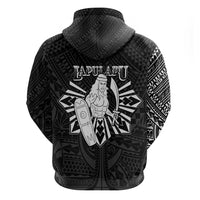 Philippines Tribal Zip Hoodie King Lapu Lapu Black Version LT05 - Polynesian Pride