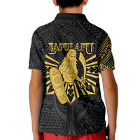Philippines Tribal Kid Polo Shirt King Lapu Lapu Gold Version LT05 - Polynesian Pride