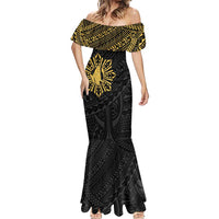 Philippines Tribal Mermaid Dress King Lapu Lapu Gold Version