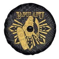 Philippines Tribal Spare Tire Cover King Lapu Lapu Gold Version LT05 - Polynesian Pride