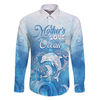 Mother's Love Is Deeper Than Ocean Family Matching Short Sleeve Bodycon Dress and Hawaiian Shirt Polynesian Style