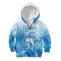 Mother's Love Is Deeper Than Ocean Kid Hoodie Polynesian Style