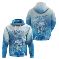 Mother's Love Is Deeper Than Ocean Zip Hoodie Polynesian Style