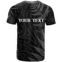 Personalised New Zealand Chur Bro T Shirt Maori Koru With Silver Fern