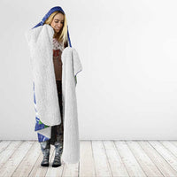 Northern Mariana Islands Hooded Blanket Polynesian Pattern With Frangipani LT05 - Polynesian Pride