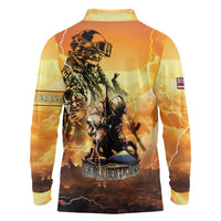 Hawaii Memorial Day Long Sleeve Polo Shirt Remember Their Sacrifice LT05 - Polynesian Pride