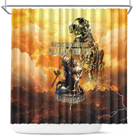 Hawaii Memorial Day Shower Curtain Remember Their Sacrifice LT05 Yellow - Polynesian Pride