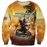 Hawaii Memorial Day Sweatshirt Remember Their Sacrifice LT05 Unisex Yellow - Polynesian Pride