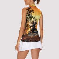 Hawaii Memorial Day Women Sleeveless Polo Shirt Remember Their Sacrifice LT05 - Polynesian Pride