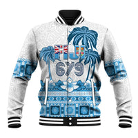 Fiji 679 Constitution Day Baseball Jacket Fijian Tapa Pattern