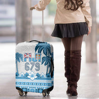 Fiji 679 Constitution Day Luggage Cover Fijian Tapa Pattern