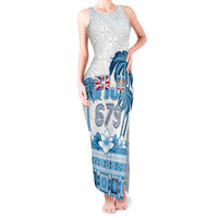 Fiji 679 Constitution Day Tank Maxi Dress Fijian Tapa Pattern