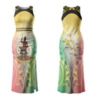 Vanuatu Independence Day Couples Matching Tank Maxi Dress and Long Sleeve Button Shirt The Untouched Paradise LT05 - Polynesian Pride