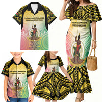 Vanuatu Independence Day Family Matching Mermaid Dress and Hawaiian Shirt The Untouched Paradise LT05 - Polynesian Pride