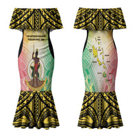 Vanuatu Independence Day Family Matching Mermaid Dress and Hawaiian Shirt The Untouched Paradise LT05 Mom's Dress Colorful - Polynesian Pride