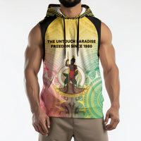 Vanuatu Independence Day Sleeveless Hoodie The Untouched Paradise