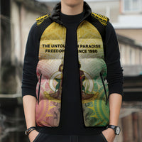 Vanuatu Independence Day Sleeveless Puffer Jacket The Untouched Paradise