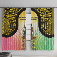 Vanuatu Independence Day Window Curtain The Untouched Paradise