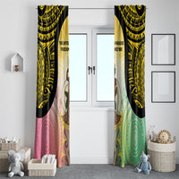 Vanuatu Independence Day Window Curtain The Untouched Paradise