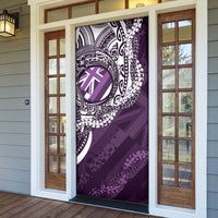 Hawaii Queen Liliuokalani Door Cover Hawaiian Maile Lei Flag Style LT05 - Polynesian Pride