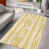 Hawaii Queen Liliuokalani Area Rug Gold Lei Pua Kalaunu LT05 - Polynesian Pride