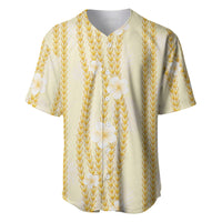Hawaii Queen Liliuokalani Baseball Jersey Gold Lei Pua Kalaunu