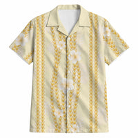 Hawaii Queen Liliuokalani Hawaiian Shirt Gold Lei Pua Kalaunu