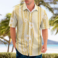 Hawaii Queen Liliuokalani Hawaiian Shirt Gold Lei Pua Kalaunu
