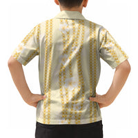 Hawaii Queen Liliuokalani Hawaiian Shirt Gold Lei Pua Kalaunu