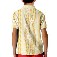 Hawaii Queen Liliuokalani Kid Polo Shirt Gold Lei Pua Kalaunu