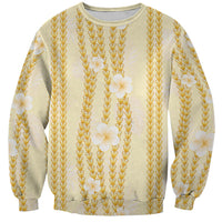 Hawaii Queen Liliuokalani Sweatshirt Gold Lei Pua Kalaunu