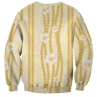 Hawaii Queen Liliuokalani Sweatshirt Gold Lei Pua Kalaunu
