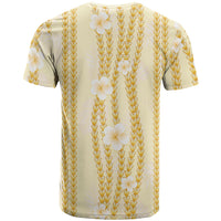 Hawaii Queen Liliuokalani T Shirt Gold Lei Pua Kalaunu
