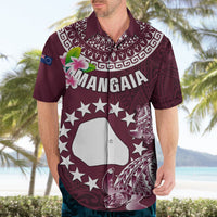 Cook Islands Mangaia Hawaiian Shirt Coat Of Arms Plumeria Polynesian Turtle LT05 - Polynesian Pride