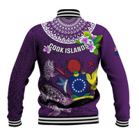 Cook Islands Rarotonga Baseball Jacket Coat Of Arms Plumeria Polynesian Turtle LT05 - Polynesian Pride