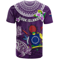 Cook Islands Rarotonga T Shirt Coat Of Arms Plumeria Polynesian Turtle LT05 - Polynesian Pride