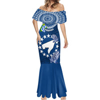 Personalized Cook Islands Pukapuka Mermaid Dress Coat Of Arms Plumeria Polynesian Turtle LT05 - Polynesian Pride