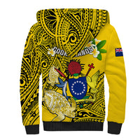 Cook Islands Aitutaki Sherpa Hoodie Coat Of Arms Plumeria Polynesian Turtle LT05 - Polynesian Pride