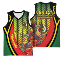 Vanuatu Constitution Day Basketball Jersey Long Live Vanuatu - Polynesian Pride