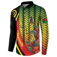 Vanuatu Constitution Day Button Sweatshirt Long Live Vanuatu - Polynesian Pride