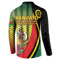 Vanuatu Constitution Day Button Sweatshirt Long Live Vanuatu - Polynesian Pride