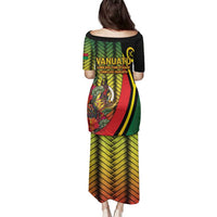 Vanuatu Constitution Day Family Matching Puletasi and Hawaiian Shirt Long Live Vanuatu - Polynesian Pride