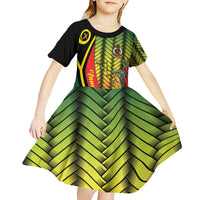 Vanuatu Constitution Day Kid Short Sleeve Dress Long Live Vanuatu - Polynesian Pride