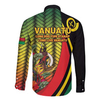 Vanuatu Constitution Day Long Sleeve Button Shirt Long Live Vanuatu - Polynesian Pride