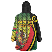 Vanuatu Constitution Day Wearable Blanket Hoodie Long Live Vanuatu - Polynesian Pride